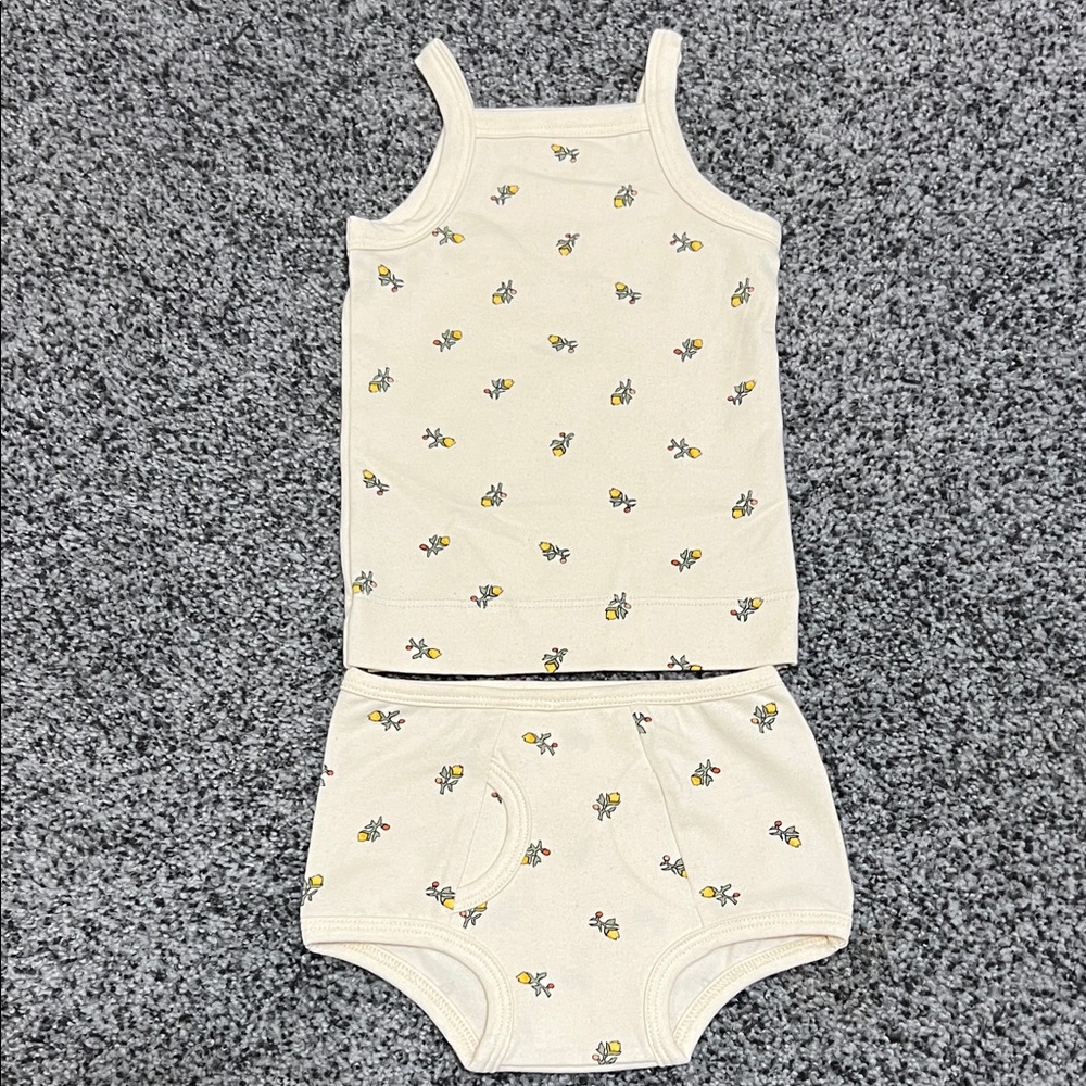 ARQ Baby Calico Outfit Size 2-3T NWOT